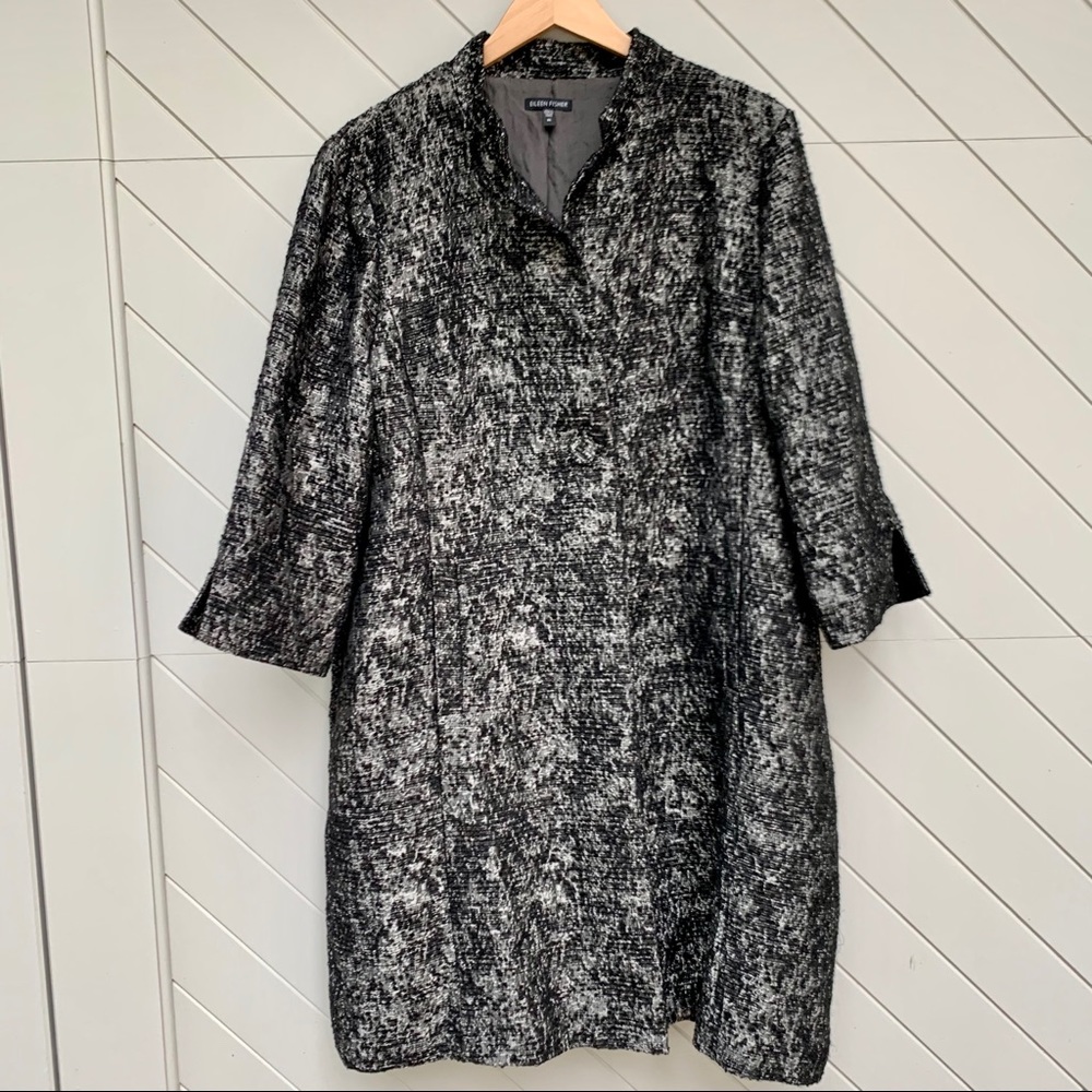 Eileen Fisher Metallic Coat